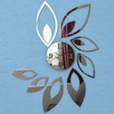 Ver imagem 4 de Relógio de Parede Folhas Espelho Sala Cozinha Monte Você