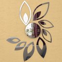 Ver imagem 5 de Relógio de Parede Folhas Espelho Sala Cozinha Monte Você