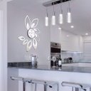 Ver imagem 2 de Relógio de Parede Folhas Espelho Sala Cozinha Monte Você