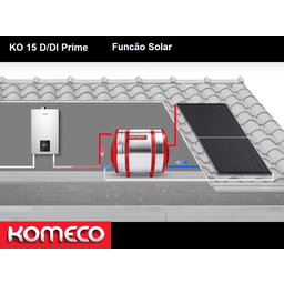 Aquecedor de Água a Gás Komeco Ko 16 D Prime Branco Digital 16 Litros Bivolt Gás Gn - 6