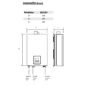 Ver imagem 4 de Aquecedor de Água a Gás Komeco Ko 16 D Prime Branco Digital 16 Litros Bivolt Gás Gn