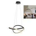 Ver imagem 2 de Lustre Luminária Pendente 3000k Orgon Iluminação Arco Led Perfil Infinito Quarto Ambiente Residencia