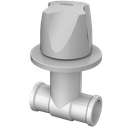 Ver imagem 1 de Registro de Pressão Luxo Roscável Bitola 1/2'' Linha Búzios Cor Cinza Durín