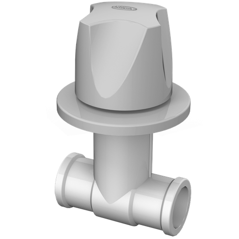 Registro de Pressão Luxo Roscável Bitola 1/2'' Linha Búzios Cor Cinza Durín