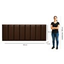 Ver imagem 3 de Cabeceira de Couro Legítimo Suspensa Cama Queen Evoa Yescasa