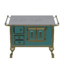 Ver mais imagens de Fogao a Lenha N 2 Colonial Turquesa Sem Tampa Sd