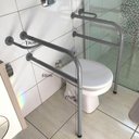 Ver imagem 5 de Conjunto Barras de Apoio Idosos para Banheiro em Aço 77cm