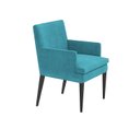 Ver imagem 1 de Cadeira de Jantar Germany Retro Suede Azul Turquesa Dominic Decor