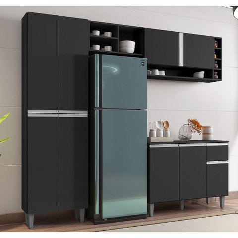 Cozinha Vanessa Preto Fosco 230m Ajl