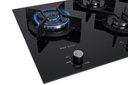 Ver imagem 4 de Fogão Cooktop Fischer 5Q TC Infinity Duo Blaze Gás Mesa Vidro 31800