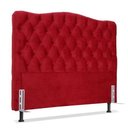 Ver imagem 1 de Cabeceira de Cama Box Casal 140 Cm Dunas - Veludo Vermelho
