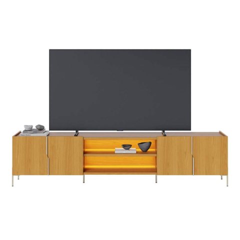 Rack para Tv até 85 Polegadas Maggiore 4 Portas com Led Naturale - Colibri