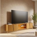 Ver imagem 4 de Rack para Tv até 85 Polegadas Maggiore 4 Portas com Led Naturale - Colibri