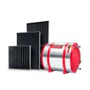 Ver imagem 1 de Kit aquecedor solar Komeco 600 Litros Alta pressão 304 + 6 Coletores 1 x 1 metro