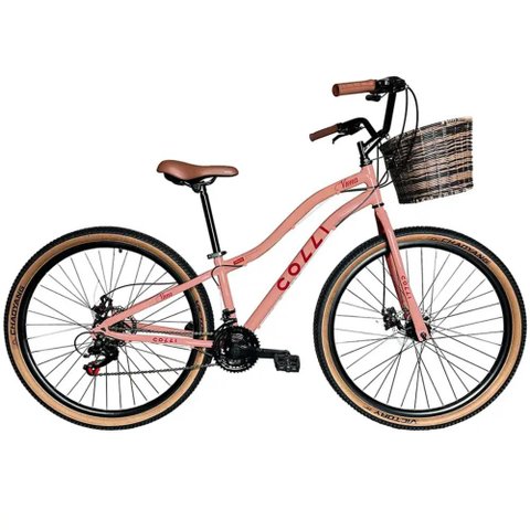 Bic. Colli Viena A.29 F.disco 21v C/ Cesto - 610c-0142d Rosa Blush