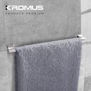Ver imagem 1 de Toalheiro Porta Toalha Banho Banheiro 60 cm Inox - Kromus RT0305