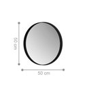 Ver imagem 2 de Espelho Decorativo Redondo 50 cm Napoli Preto