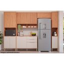 Ver imagem 6 de Paneleiro Cozinha Modulado Áurea C/ 4 Portas 70cm Cinamomo/off Mgm