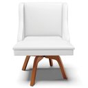 Ver imagem 6 de Cadeira Decorativa Sala de Jantar Base Giratória de Madeira Firenze PU Branco Fosco/Natural G19 - Gr