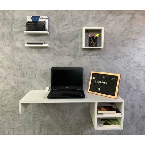 Escrivaninha Suspensa Paris - 100% Mdf Premium