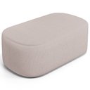 Ver imagem 2 de Puff Decorativo Orgânico para Living Quarto 100cm Doha W01 Linho Bege - Lyam Decor