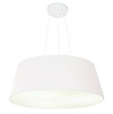 Ver imagem 1 de Lustre Pendente Cone Vivare Md-4002 Cúpula em Tecido 21/60x50cm - Bivolt - Branco - Bivolt