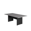 Ver imagem 2 de Mesa Reunião Escritório 180cm X 90cm Cinza S Pr Pé Painel F5 Cor:cinza Sagrado com Preto