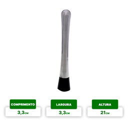 Macerador Socador de Caipirinha para Drinks e Cozinha Inox - 4