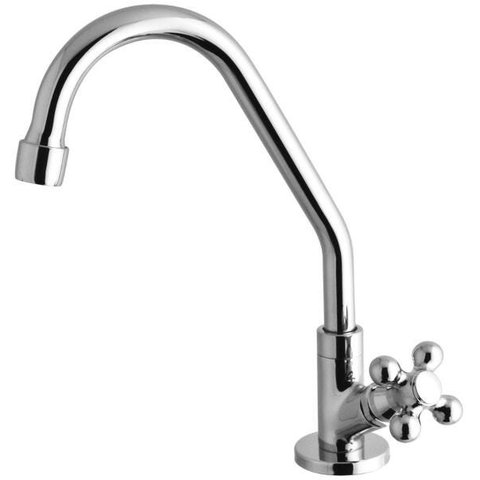 Torneira para Cozinha 1169 Metal Cromado C-52 Bica Móvel Bancada LP