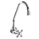 Ver imagem 1 de Torneira para Cozinha 1168 Metal Cromado C-52 Bica Móvel Parede LP