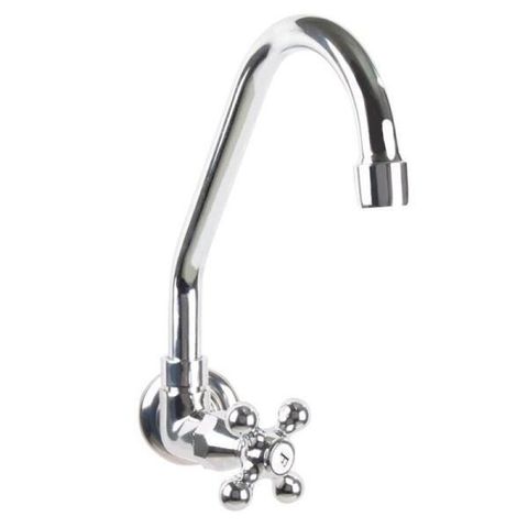 Torneira para Cozinha 1168 Metal Cromado C-52 Bica Móvel Parede LP