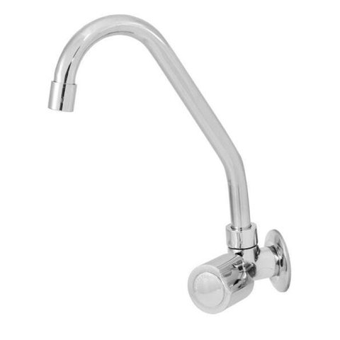 Torneira para Cozinha 1168 Metal Cromado C-40 Bica Móvel Parede LP