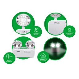 Luminária De Emergência Led Autônoma BLA 1200 Intelbras - 7