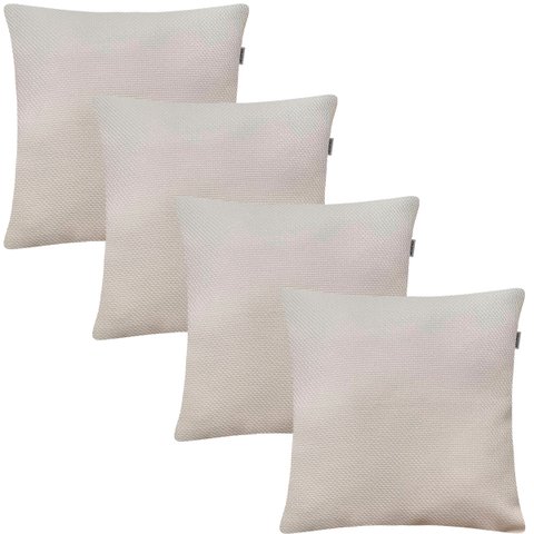 Kit 4 Capas de Almofadas Linho Lincoln 45x45cm Escolha a Cor:off White