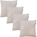 Ver imagem 1 de Kit 4 Capas de Almofadas Linho Lincoln 45x45cm Escolha a Cor:off White