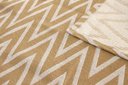 Ver imagem 6 de Tapete Para Sala ou Quarto 2,50M x 1,32M Antiderrapante Chevron Zig Zag Caramelo e Cru