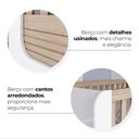 Ver imagem 7 de Quarto de Bebê Completo Aconchego 4 Portas 2 Gavetas com Vidro Branco/jequitibá - Henn
