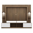 Ver imagem 3 de Estante Tv 65" Com Leds Berlim Multimóveis V3392 Madeirada/Branca Madeirado/Branco