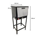 Ver imagem 2 de Forno Médio com Cavalete 80 Litros Baixa Pressão com Tampa de Inox Cefaz FRG-07