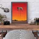 Ver imagem 2 de Quadro Salvador Dalí - Elefante 45x34cm:madeira Preta