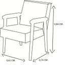 Ver imagem 4 de Poltrona Estampada com Pé de Madeira Priscila Espresso Móveis