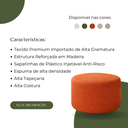 Ver imagem 4 de Puff Puffer Redondo Decorativo Descanso Sala Quarto Charme