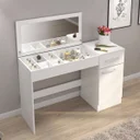 Ver imagem 1 de Penteadeira Camarim com Espelho 1 Gaveta 1 Porta Anita Yescasa