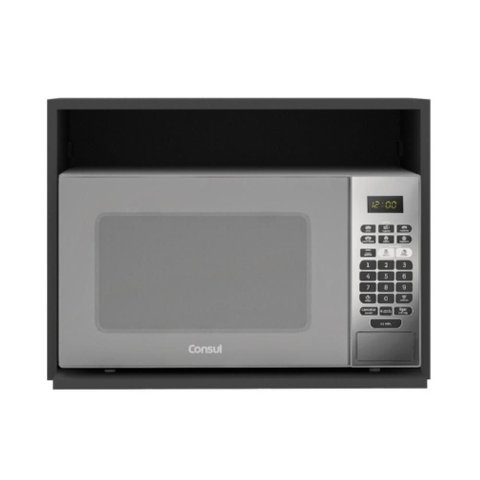 Armario Nicho Microondas 58 cm Etna Grafite Poliman