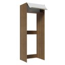 Ver imagem 5 de Porta-Geladeira Madesa Lux 1 Porta Basculante Rustic/Branco Veludo