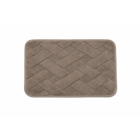 Tapete para Banheiro Conforto Antiderrapante 38x58cm - Marrom