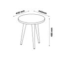 Ver imagem 3 de Mesa Lateral Legs Patrimar - Preto