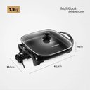 Ver imagem 7 de Panela Elétrica Mondial Multicook Premium 1200w 220v Preto - Pe-49-rc