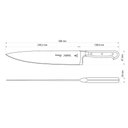 Ver imagem 2 de Faca Chef Century com Lâmina em Aço Inox e Cabo de Policarbonato e Fibra de Vidro 10