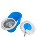 Ver imagem 3 de Balde Spin Mop 360 Centrifuga 2 Esfregão Cesto Inox Azul